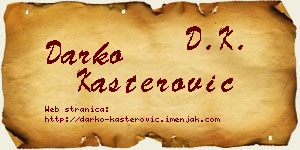 Darko Kašterović vizit kartica
